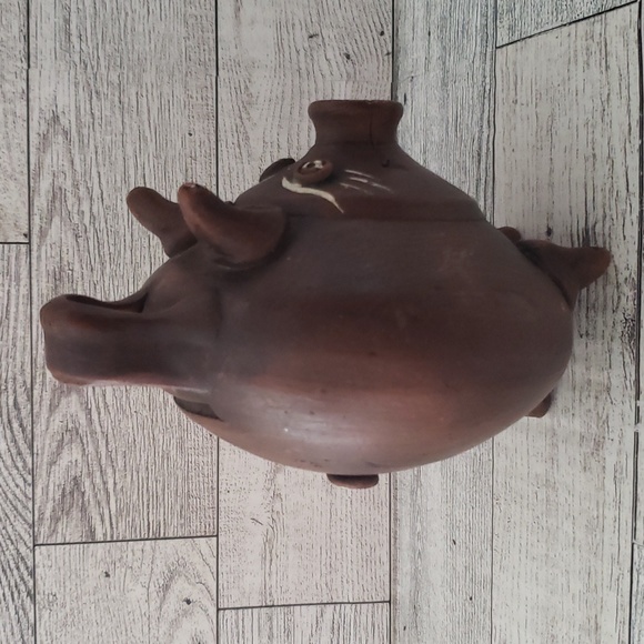 Vintage Pottery Piggy Bank - Picture 2 of 5